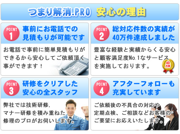 トイレつまり解消の安心サポート
